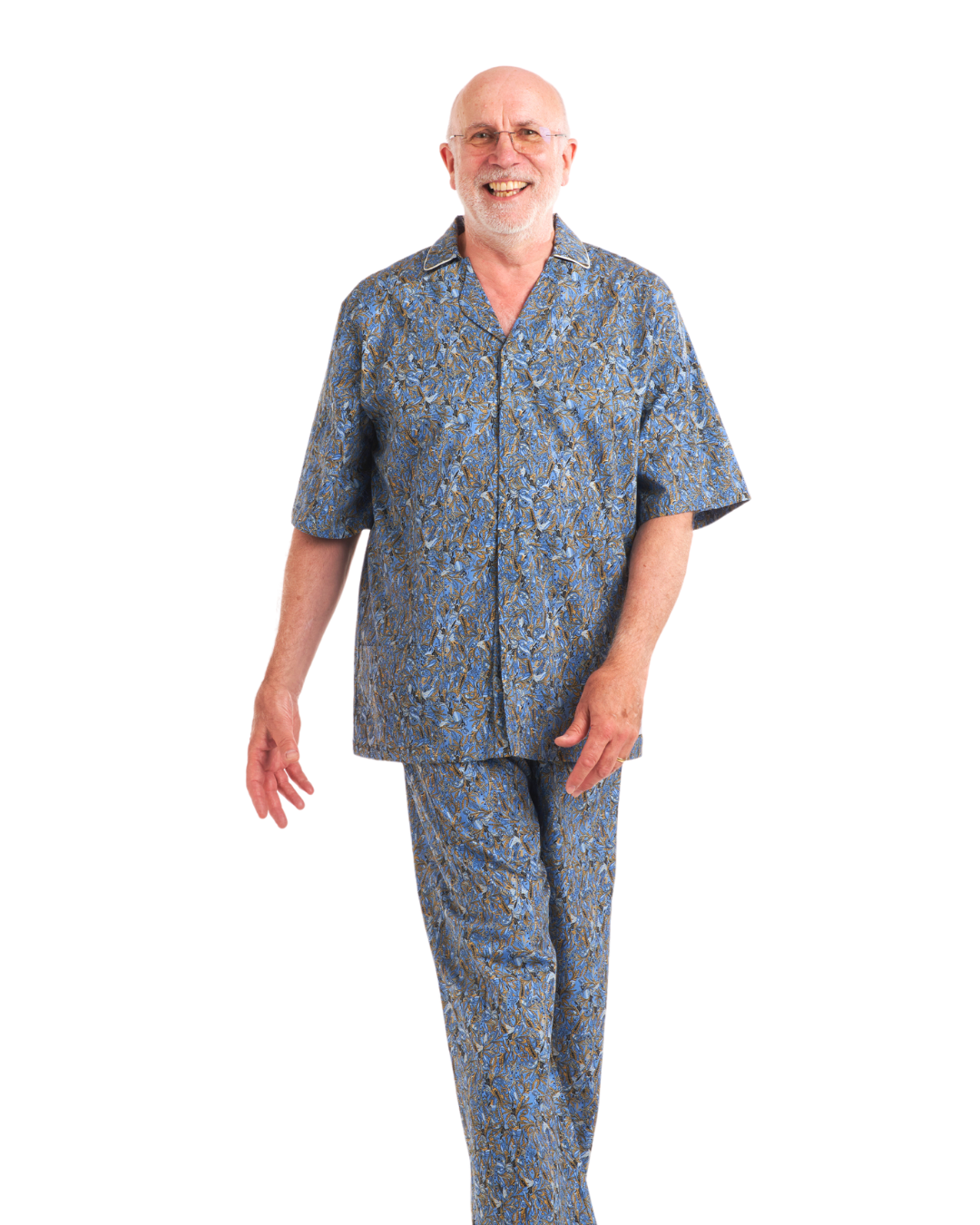 Accessible and Adaptive Pyjama Set in 100% Cotton | Men's Hospital Pyjamas 