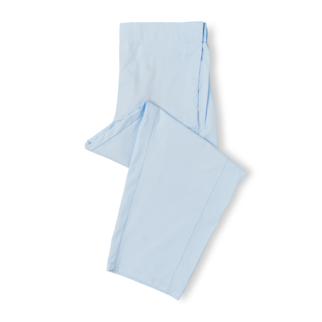 Powder Blue Hospital Pyjama Set in 100% premium cotton