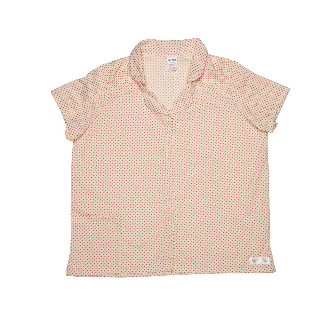 Pink Polka Hospital Pyjama Set in 100% cotton